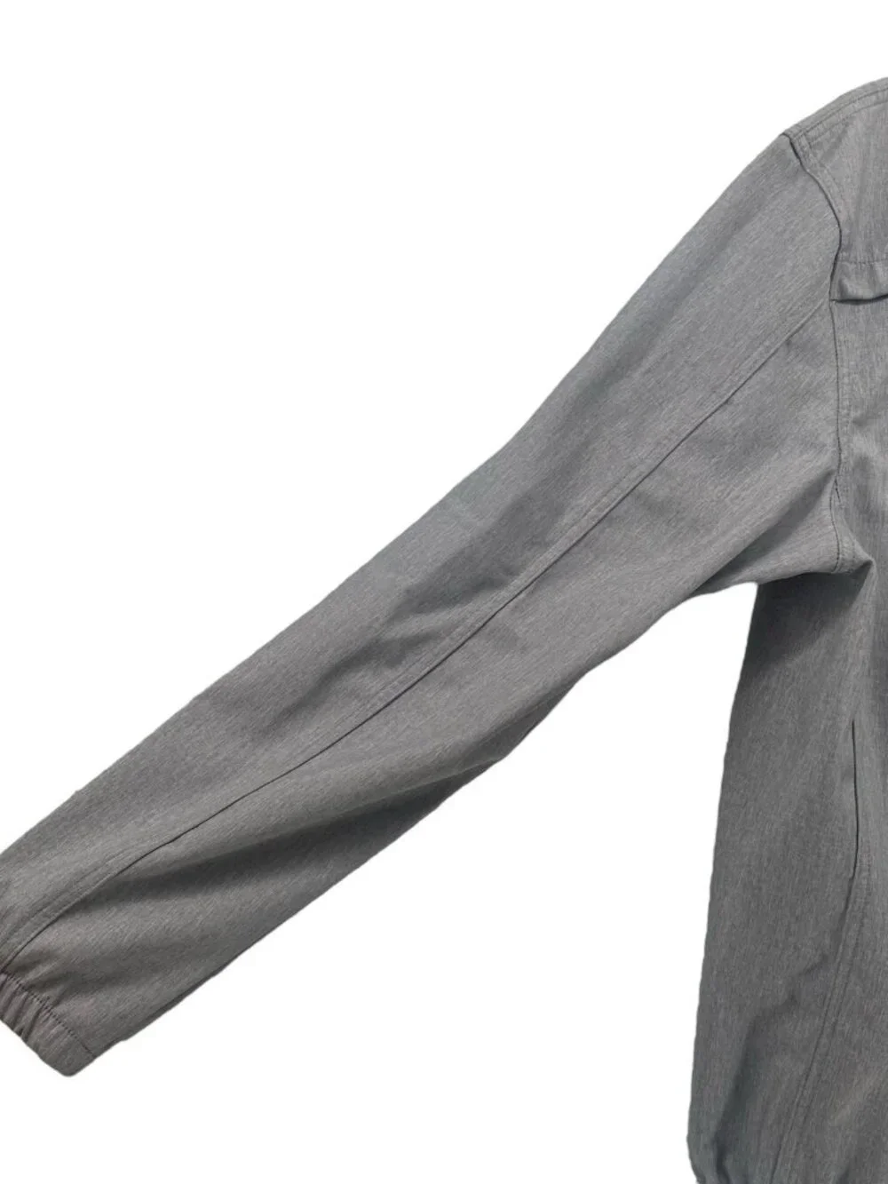 Nomad Mens Heather Grey Full Zip Hooded Windbreaker Jacket‎ Lightweight Pockets